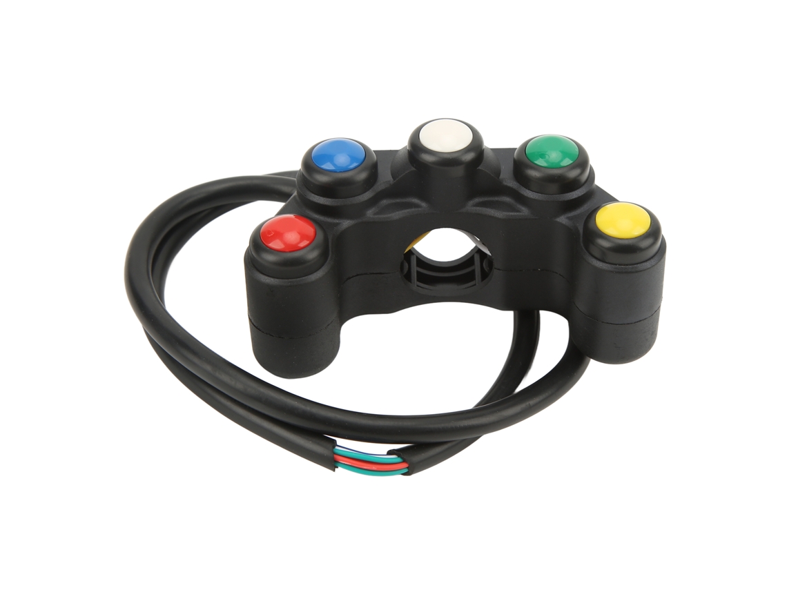 Interruptor Multifuncional 5 Em 1 Laxiscreed Para Guidões De 2,2cm De Diâmetro
