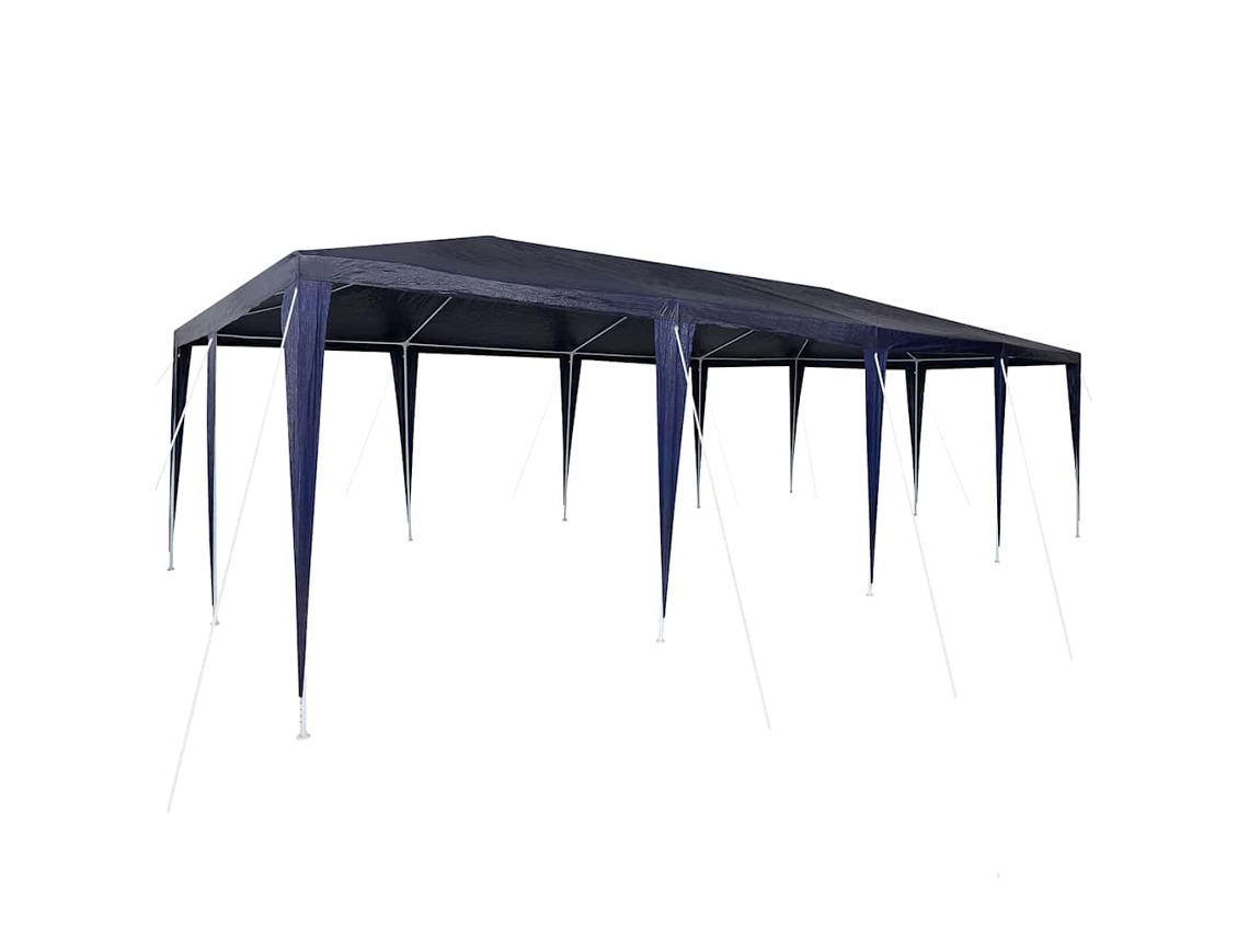Conjunto 1 Tenda De Festa Vidaxl Azul Polietileno (800 X 400 X 266 Cm)