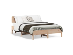 Vidaxl Cama Sem Colchão 135x190 Cm Madeira De Pinho Maciça