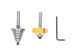 Conjunto De Brocas De Router Rabbet Com 6 Rolamentos Shank 1/4in Para Marcenaria