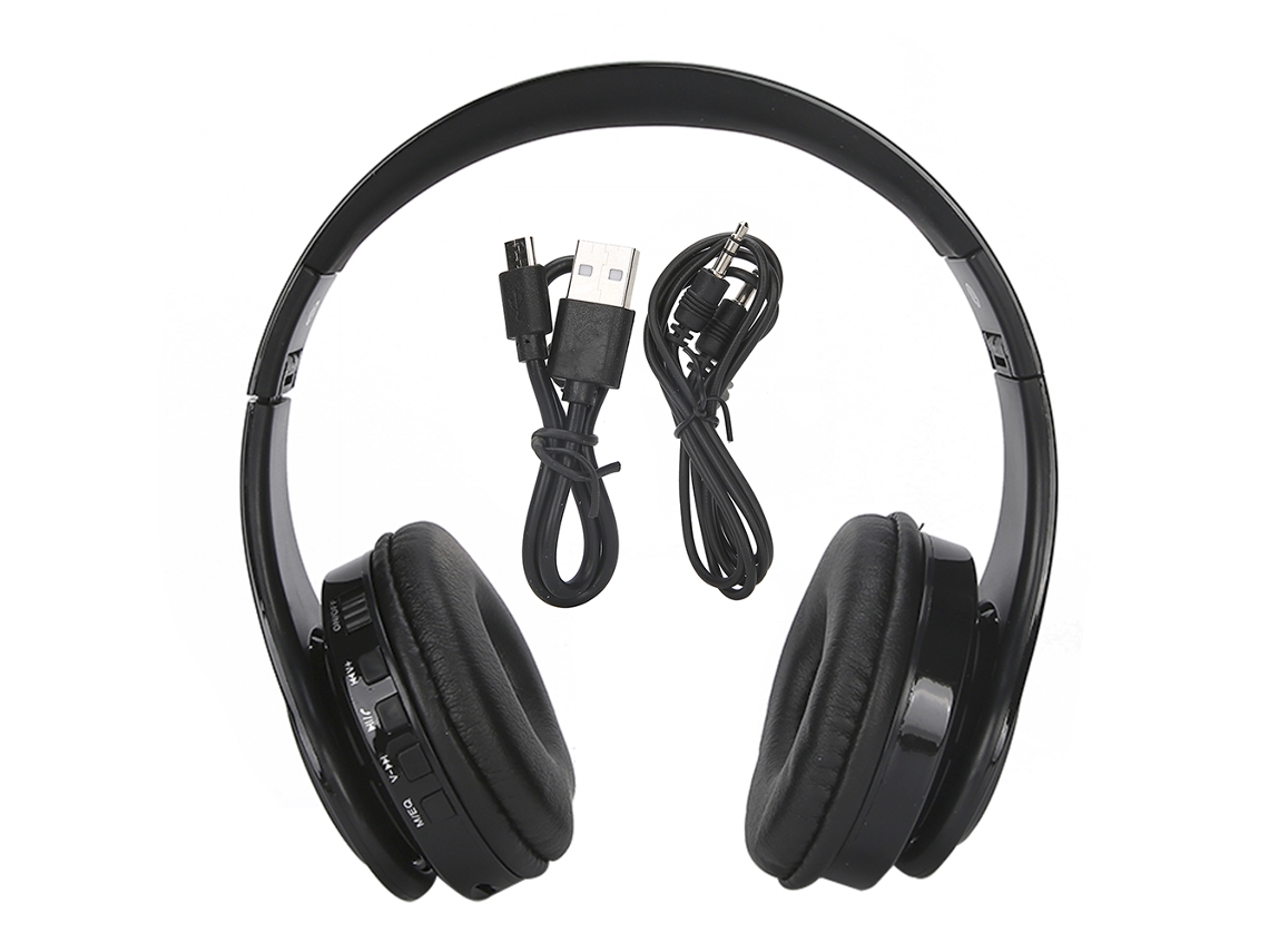 Fone De Ouvido Estéreo Sem Fio Bluetooth 5.0 Com Microfone, Preto. Brilvibera