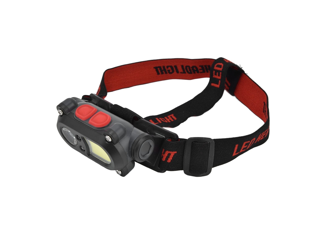 Farol Led, Lanterna De Farol Led 6 Modos De Iluminação Farol Recarregável Led À Prova D'água Lâmpada Com Sensor De Movimentoc (preto)