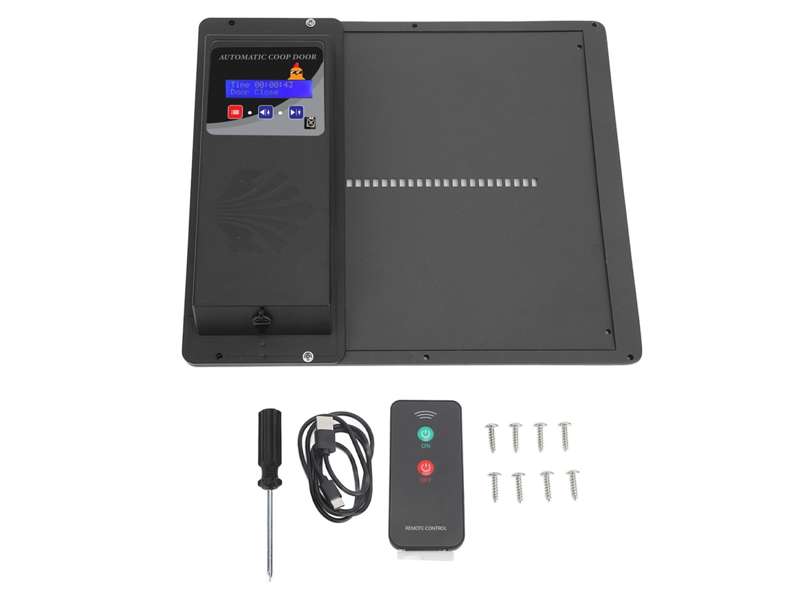 Portão Automático para Galinheiro com Bateria, Usb, Temporizador e Controlo Remoto LAXISCREED
