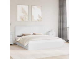Vidaxl Cama Com Armazenamento Branco 180 X 200 Cm Derivados De Madeira