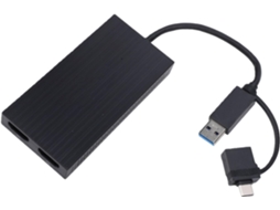 Adaptador Usb-c Para Dual Hd, Hub Usb 3.0 Com Saída Simultânea 4k/2k