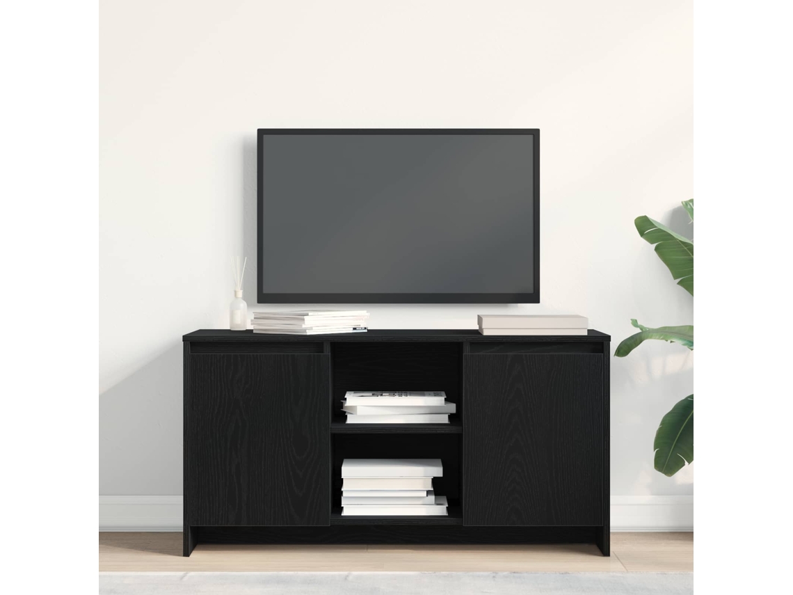 Vidaxl Gabinete Para Tv 102 X 37,5 X 52,5 Cm Carvalho Preto