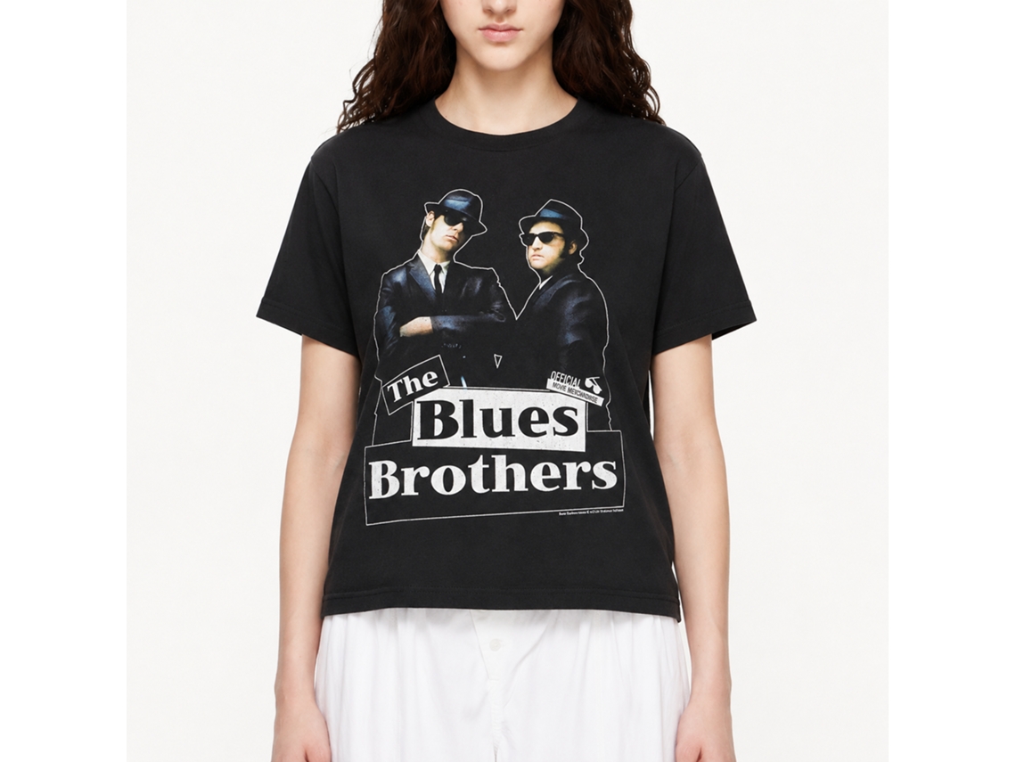 The Blues Brothers New Blue T-shirt Classic Unisex Adults Size:m