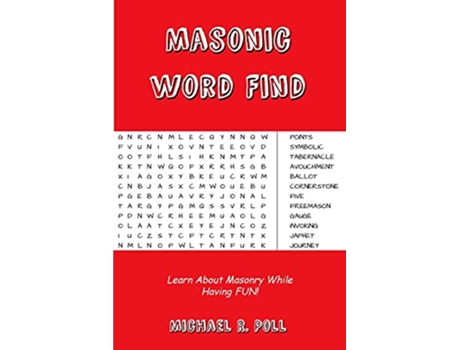 Livro Masonic Word Find de Michael R Poll (Inglês)