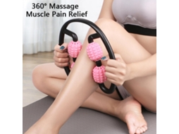 Massageador de Pernas em Forma de Anel Rosa Rolo de Espuma para Pernas ZMDECQNA
