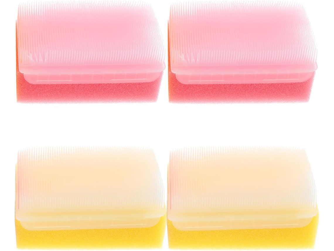 Lurelia Pack De 4 Escovas De Banho Para Bebé, Esponja Suave, Pega Ergonómica E Massagem Suave
