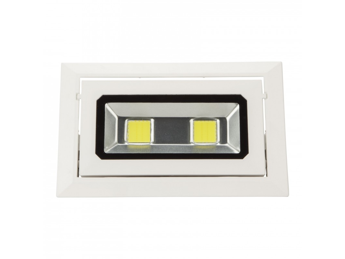 Downlight LED 40W 3.600Lm 6000ºk Retangular Inclinável 40.000H [Wr-Rectbas-40W-Cw] GREENICE