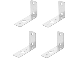 Suporte De Luz Traseira Galvanizado Em Forma De L, 4 Peças, Triangular, Ângulo Reto, Acessórios De Reboque