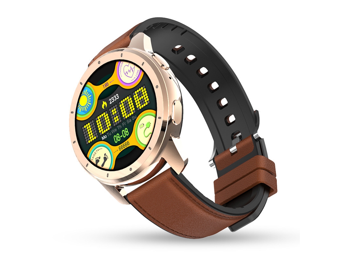 Smartwatch, Monitoramento de Freqüência Cardíaca de Som, Relógio Esportivo Saudável, Ouro Bestvite