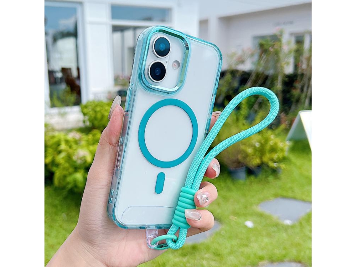 Capa Para Iphone 17 Com Magsafe E Alça De Pulso
