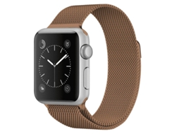 Pulseira Bracelete Milanese Loop Apple Watch Series 8 41mm Castanho