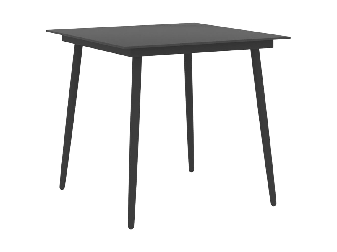 Garden Table, Garden Tables Vidaxl Preto Aço (80 X 80 X 74 Cm)