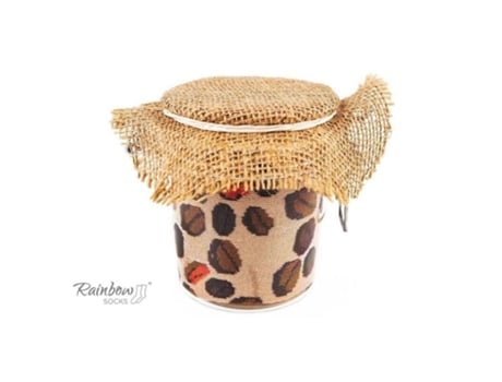 Pote Para Meias De Grãos De Café Tamanho L Meias Rainbow (41 46)