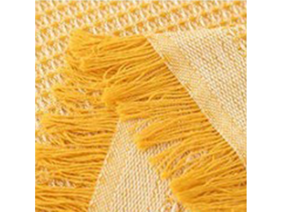 Sofa Cover, Soft And Comfortable, White And Yellow, 90x90, Eoocoo