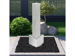 Vidaxl Fonte De Jardim 37,7x32,6x110 Cm Aço Inoxidável Prateado