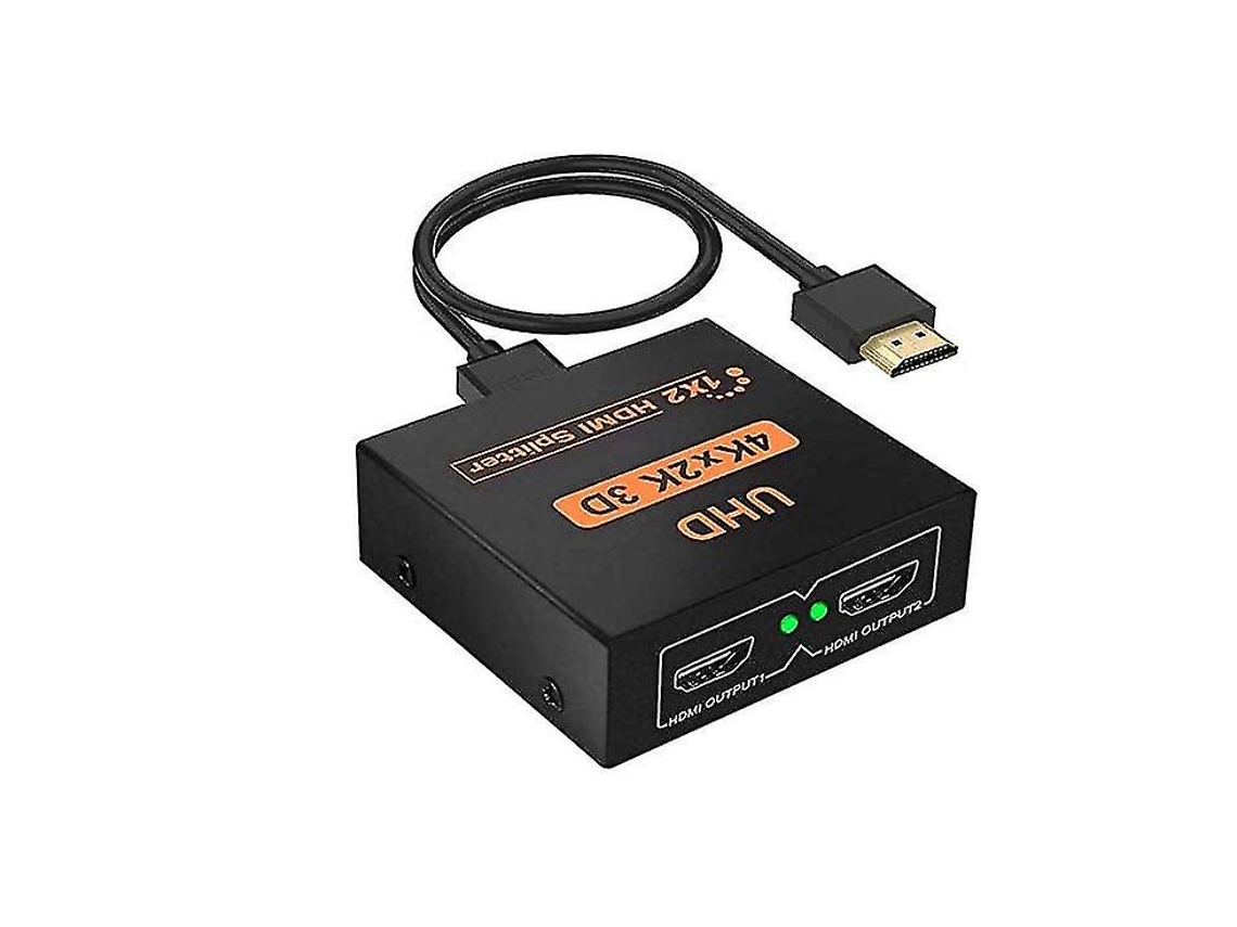 Switch Hdmi Hd 3d 1080p, 4k, 1 Em 2 Saídas, Com Usb Cabo, Compatível Xbox, Ps4 Etc Preto Bestvite