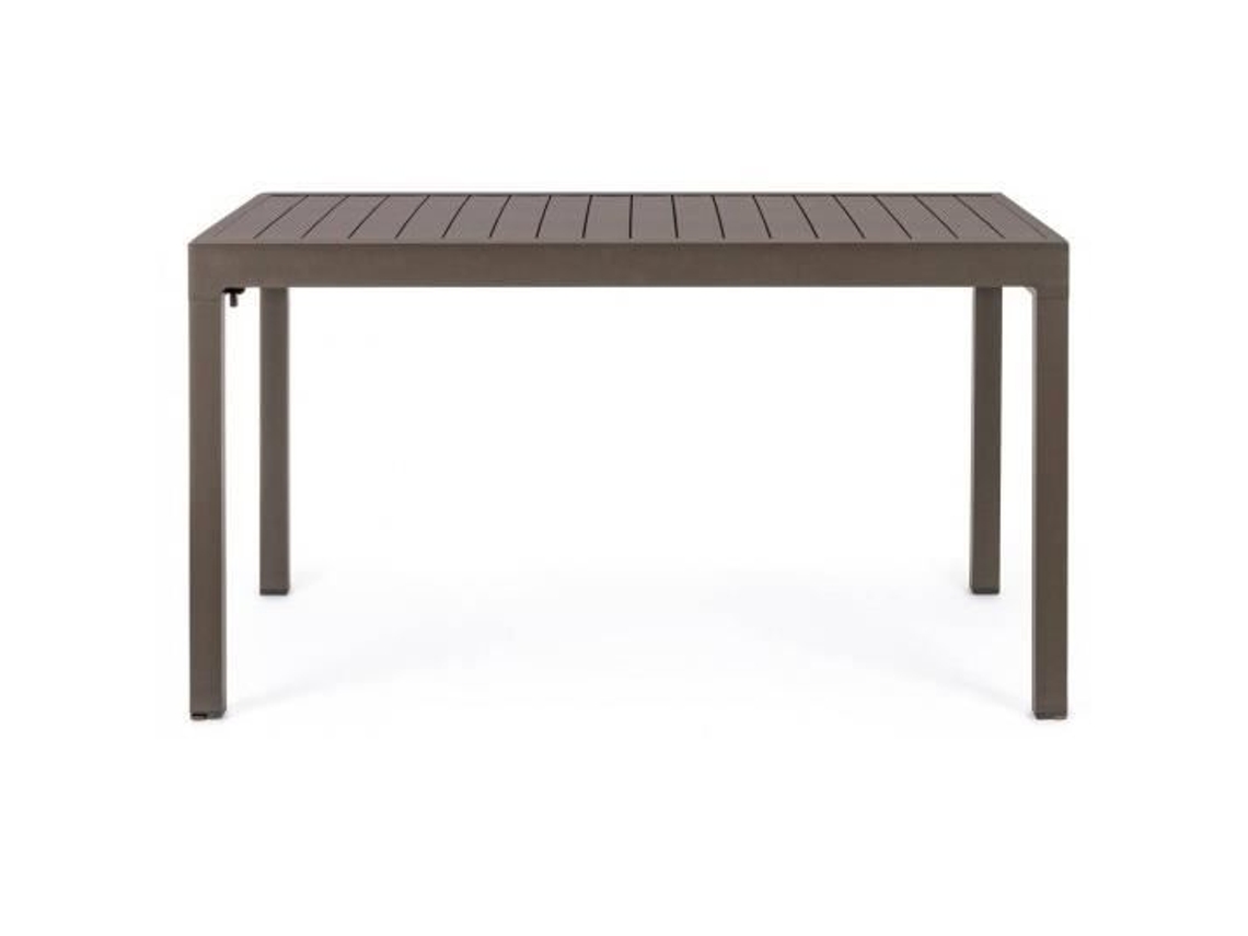 Mesa de jantar extensível em alumínio, 135 a 270 cm, para 10 lugares | S/MARCA
