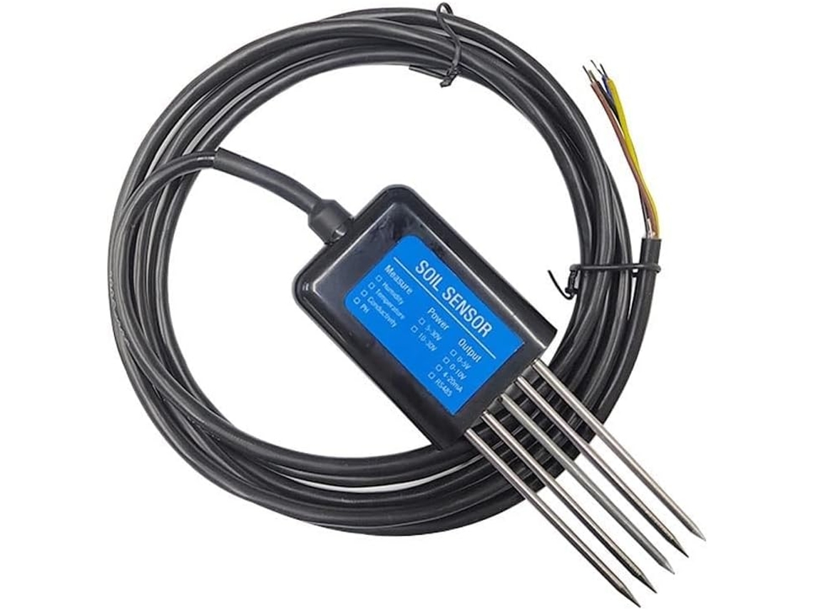 Sensor De Ph, Temperatura, Umidade E Condutividade Do Solo Com Interface Rs485 Para Irrigação Automatizada