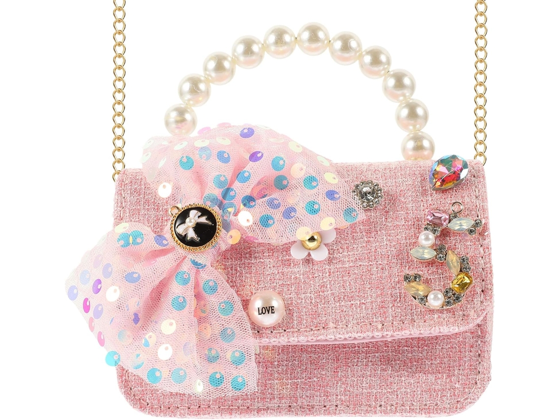 Bolsa De Ombro Infantil Com Laço, Estilo Desenho Animado, Simples Para Meninas Ou Meninos.