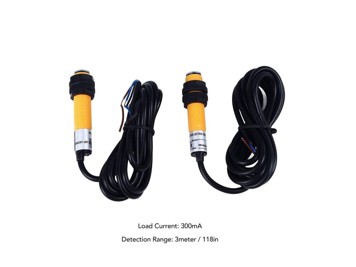 2 Unidade De Interruptor Fotoelétrico M12 Pnp Cc Aberto Normal Com Indicador Led, Sensor De Proximidade De Indução Rápida