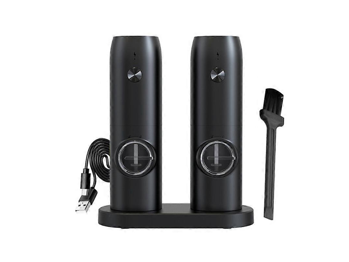 Mini Moedor Elétrico De Sal E Pimenta, Conjunto Com 2 Unidades, Recarregável Via Usb Nostalgia88