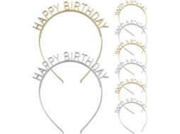 Conjunto De 10 Tiaras Confortáveis E Duráveis Em Abs Para Festas De Aniversário.