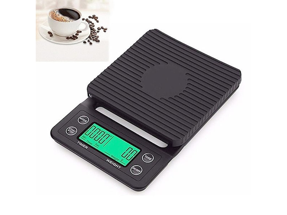 Balança de cozinha digital Slowmoose (0,1g, 5kg), preta