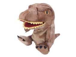 Ats brinquedo de Mão de Dinossauro de Pelúcia 11,8 Polegadas com Boca Móvel Macia para Crianças e Adultos Marrom