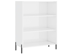 Armário C/ Prateleiras MAISON EXCLUSIVE Derivados de Madeira Branco Brilhante (69,5x32,5x90 cm)