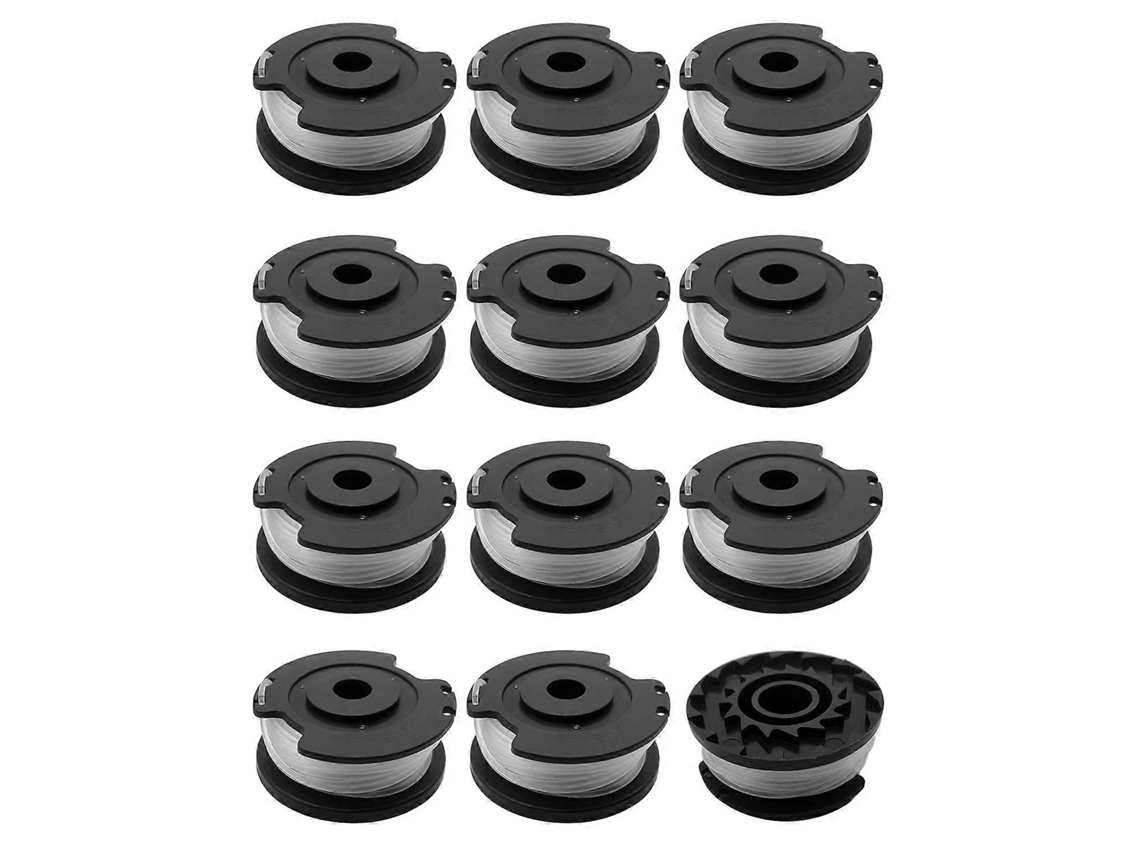 J4I RS3030 conjunto de 12 carretéis de reposição para cortadores de grama LAWNMASTER CLGT1810S01, CLGT2412, D6H, CLGT2410