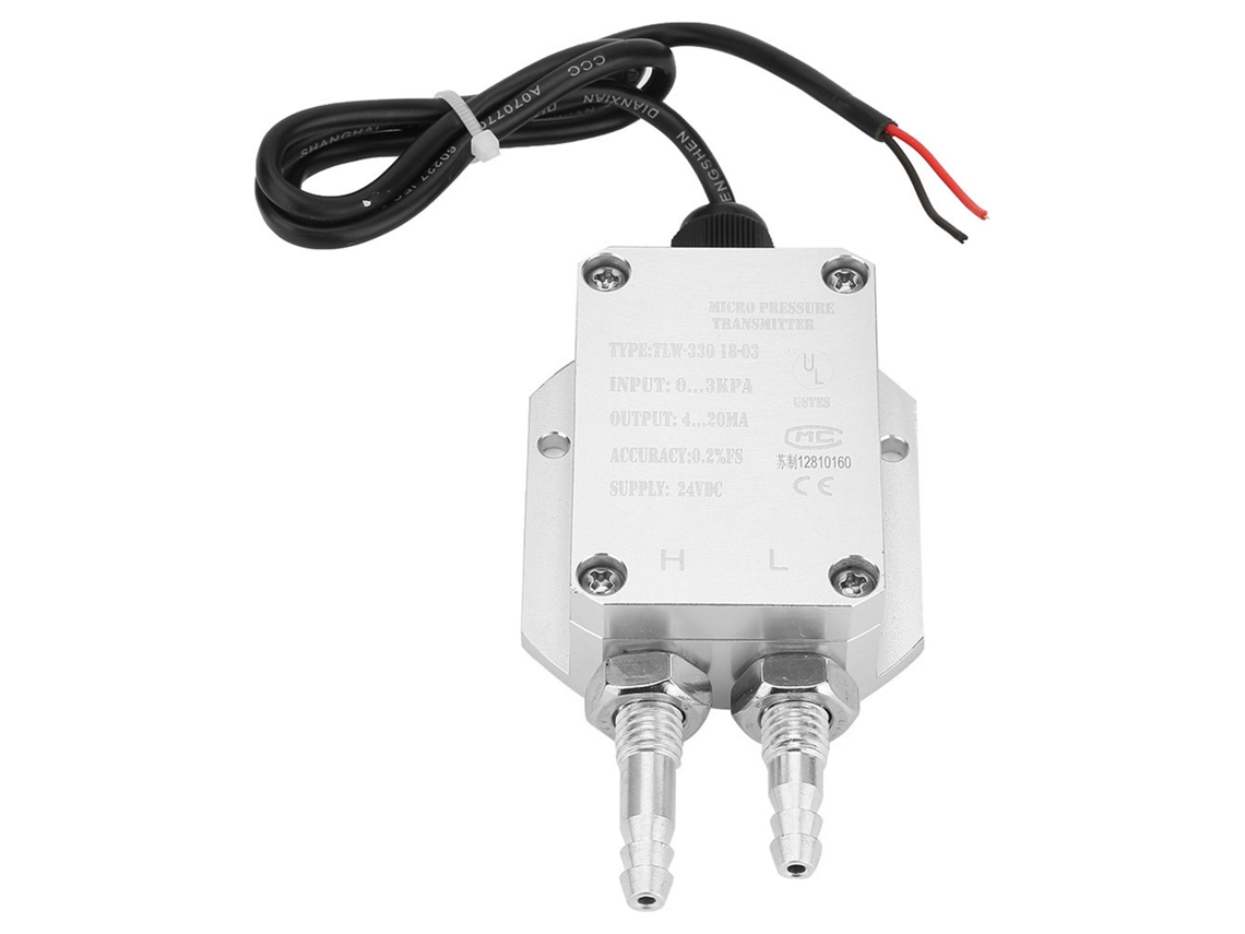Transmissor De Pressão Diferencial Laxiscreed 4-20ma Para Micropressão 0-3kpa
