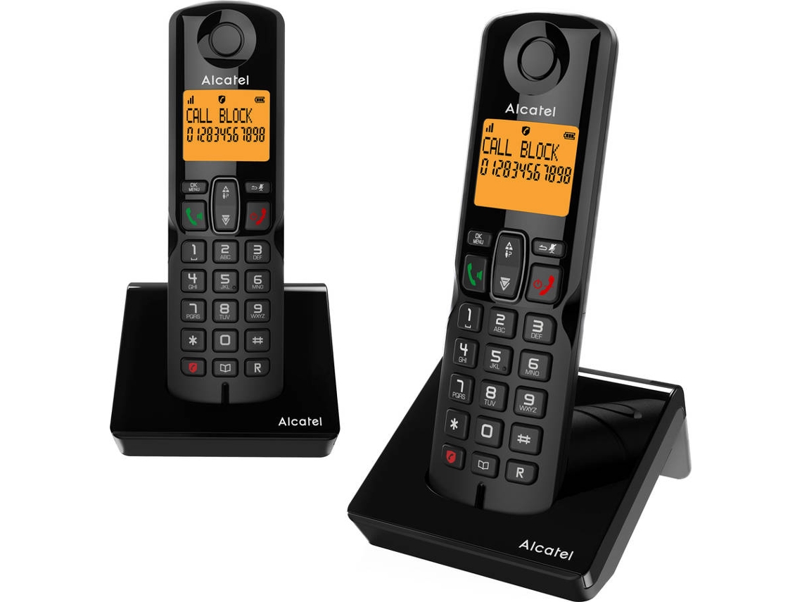 Telefone Fixo Duo ALCATEL S280 EWE Preto
