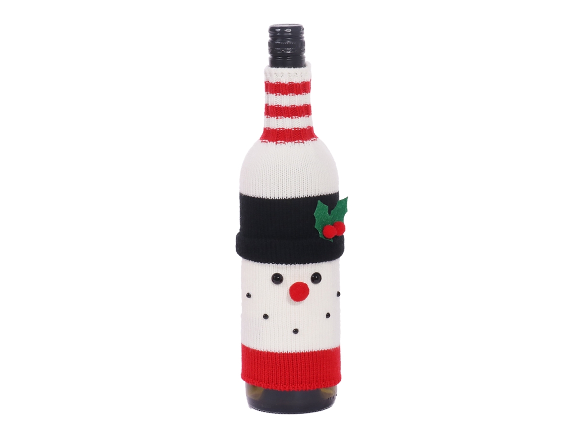 Capa De Garrafa De Vinho Decoração Natalina Estilo Adorável