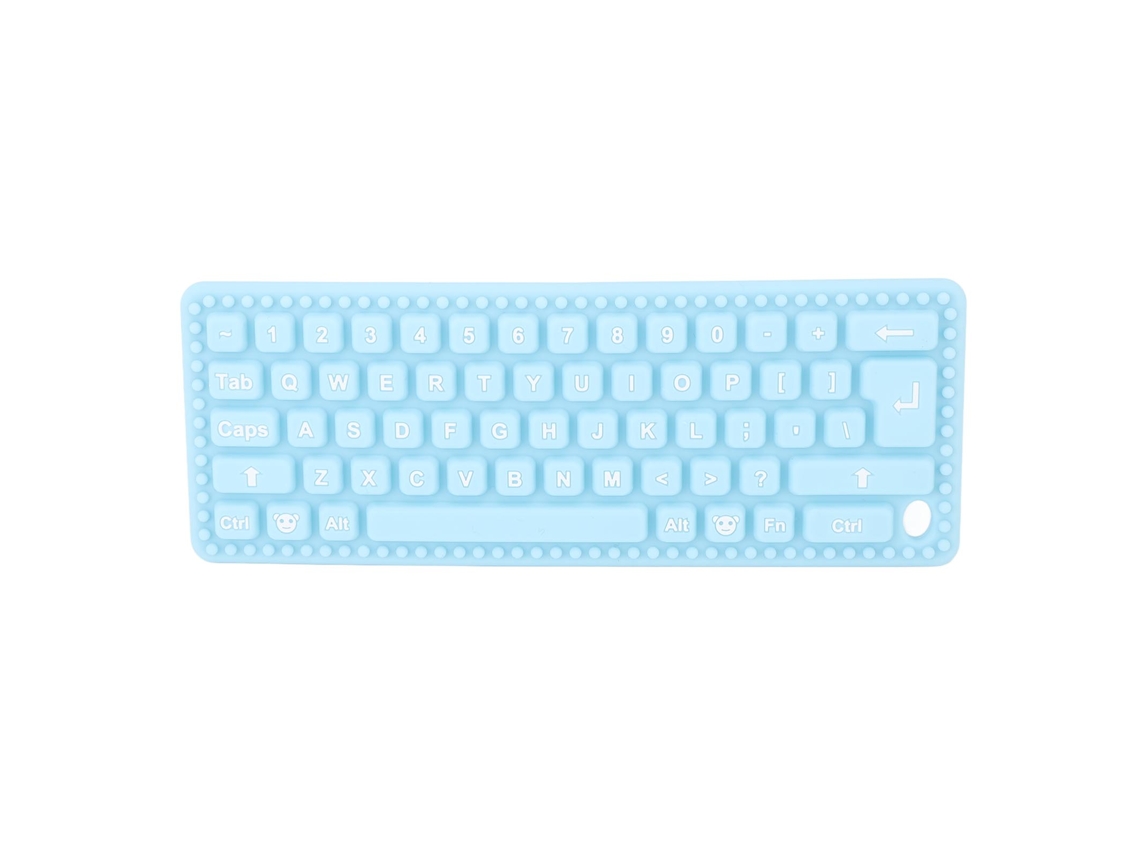 Mali brinquedo de Mordida para Bebê em Forma de Teclado Silicone Macio com Várias Teclas Type C