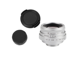 Lente Cctv C Mount 35mm F1.6 De Grande Abertura Para Nex M4/3 Fx (prata)