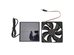 Ventilador Exaustor Solar Portátil 9v 12w Painel Sol