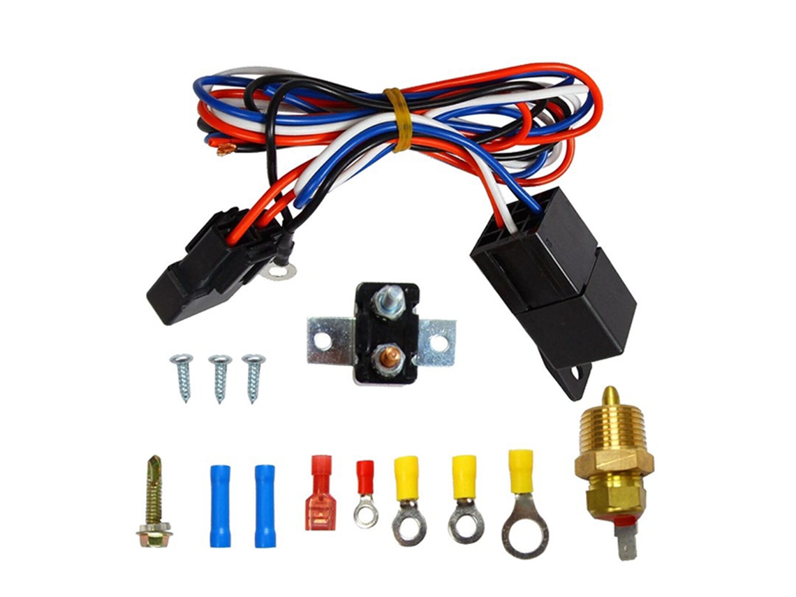Kit Fio Ventoinha Eléctrica 3/8 12v 40a Sensor Temperatura