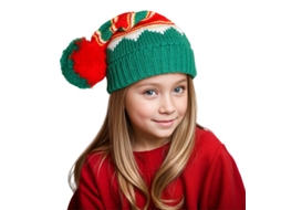 Chapéu De Natal Com Pompom, Acessórios, Presentes, Lã Tricotada, Adequado Para Adultos Em Festas De Ano Novo. Yunzii