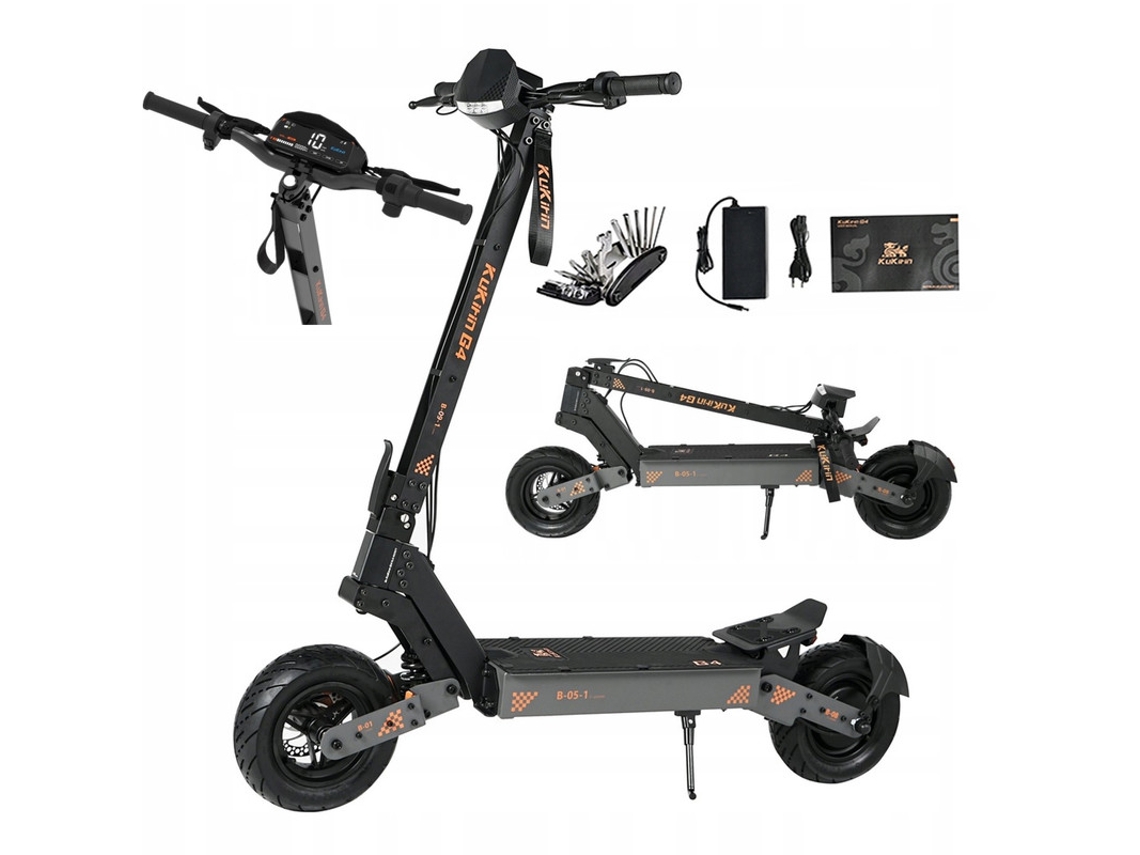 Trotinete Elétrica Dobrável Kukirin G4 2400 W 70 Km/h 60 V 20 Ah 75 Km