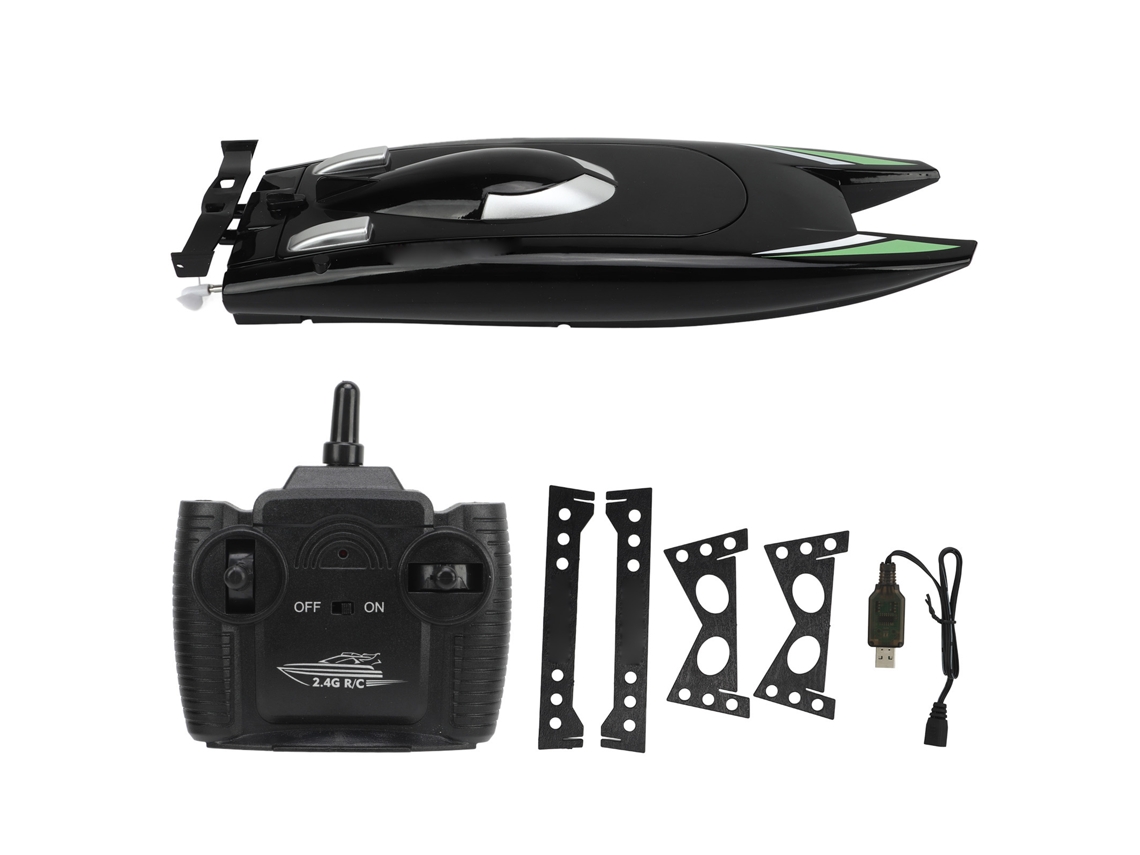 Barco De Controle Remoto Rc De Alta Velocidade 30km/h 4ch 2.4ghz Impermeável Para Piscinas E Lagos