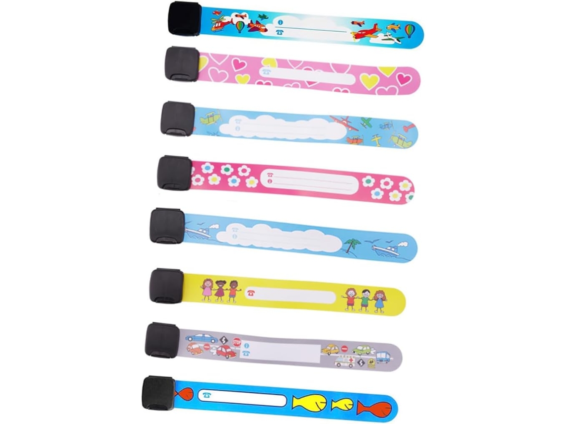 Pulseira anti-perda Coheali para crianças, pulseira descartável com design animado, à prova d'água para atividades ao ar livre.