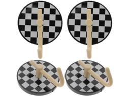Conjunto De 4 Ganchos Autoadesivos Para Toalhas, Ideais Banheiro E