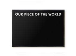 Magnetic Glass Board Our Piece Of The World For The Hall Espelharte (70x50 Cm)