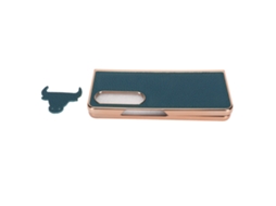 Capa De Couro Eletroplatado Nano Com Padrão De Estrelas Anti-risco Para Samsung Galaxy Z Fold 4 Azul
