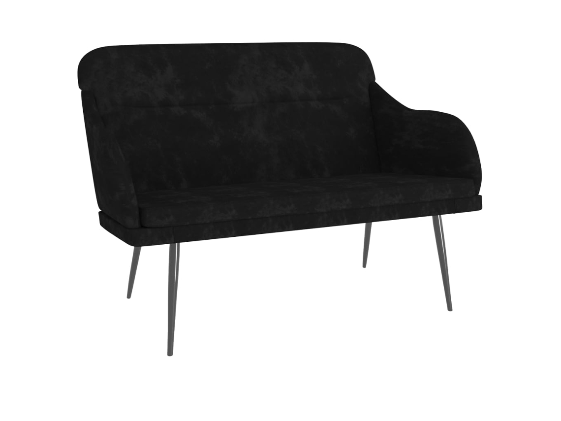 Bench, Benches Vidaxl Preto Veludo (n/a)
