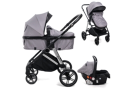 Carrinho De Bebé Trío 3 Em 1 0 22 Kg Bebelissimo Cavo Gray